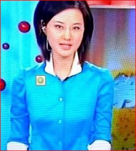 <em>央视女主播</em>胸前现凸点