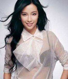 李冰冰陈好透视装现黑色胸罩